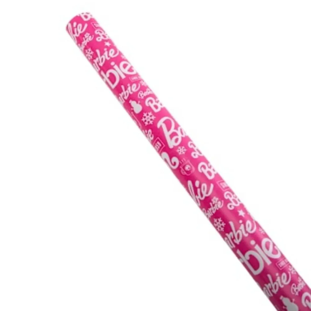 Barbie Logo Christmas‎ Wrapping Paper- 2 Rolls